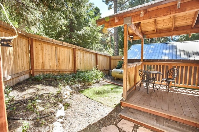 41394 Valley Of The Falls Dr, Forest Falls, CA 92339 - deck with a fenced backyard