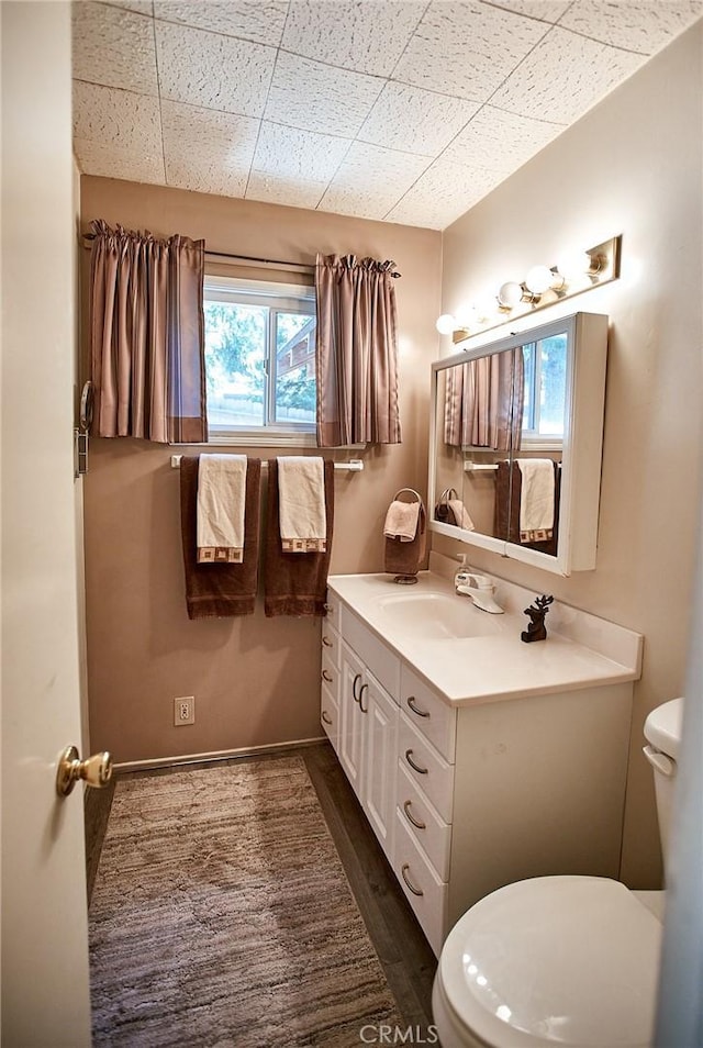 41394 Valley Of The Falls Dr, Forest Falls, CA 92339 - bathroom with vanity and wood finished floors