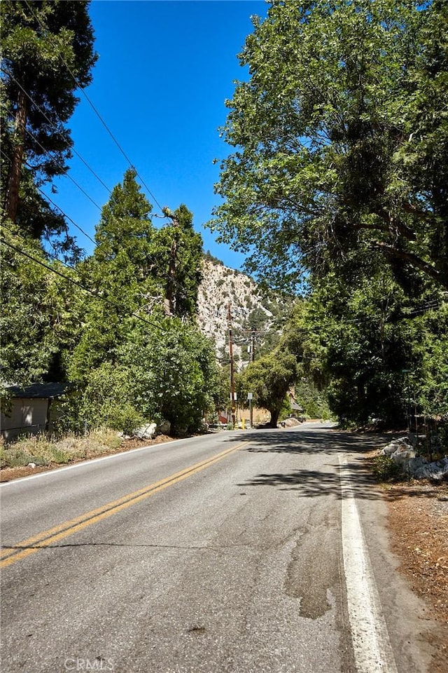 41394 Valley Of The Falls Dr, Forest Falls, CA 92339 - view of asphalt street