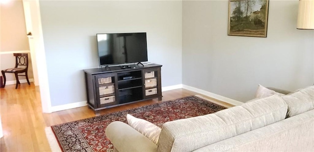 4131 Perlita Ave Unit B, Los Angeles, CA 90039 - living area with wood finished floors and baseboards
