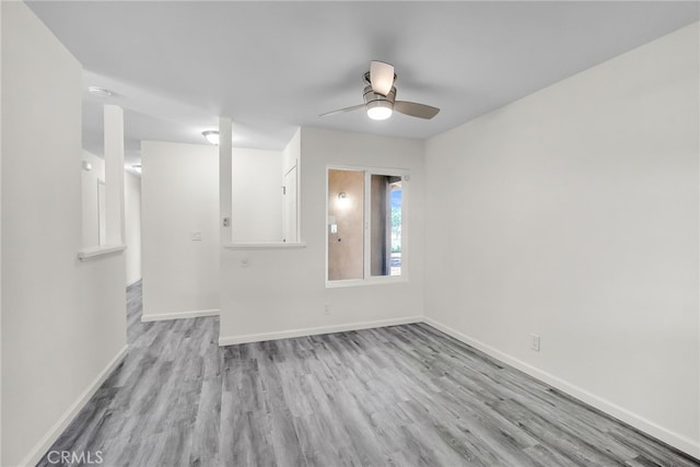 24933 Dracaea Ave, Moreno Valley, CA 92553 - unfurnished room with light wood-type flooring and ceiling fan