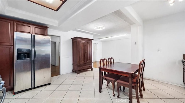 3139 W 152nd Pl, Gardena, CA 90249 - dining room with a tray ceiling and light tile patterned floors