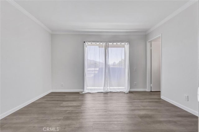 250 W Spazier Ave Unit 209, Burbank, CA 91502 - spare room with crown molding and wood finished floors
