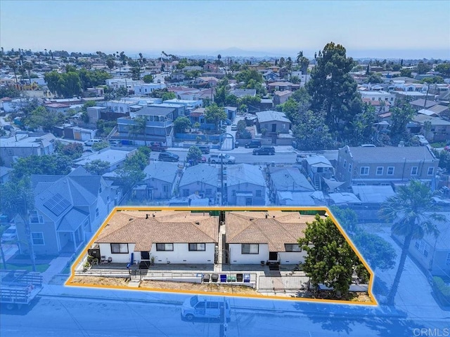 53945 S 36th St, San Diego, CA 92113 - aerial view of residential area featuring property boundaries highlighted