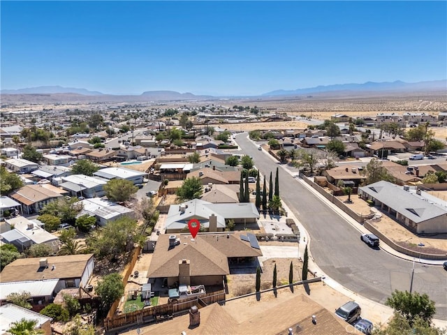 1267 Joshua Tree Dr, Barstow, CA 92311 - aerial perspective of suburban area with a mountainous background