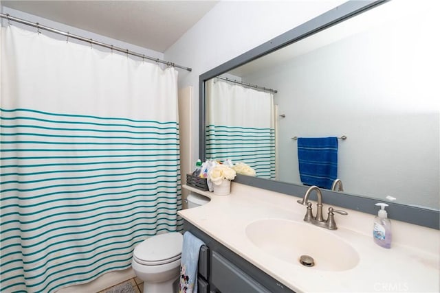 1267 Joshua Tree Dr, Barstow, CA 92311 - bathroom featuring vanity and curtained shower