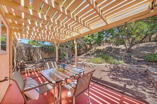 4562 Golden Ridge Dr, Oceanside, CA 92056 - fenced backyard featuring outdoor dining space, a patio area, and a pergola
