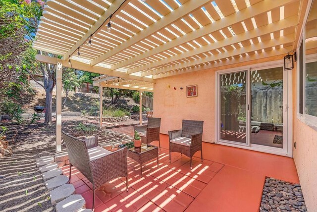 4562 Golden Ridge Dr, Oceanside, CA 92056 - view of patio / terrace with a pergola