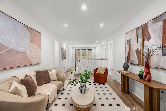 19162 Lauren Ln, Saugus, CA 91350 - living area with wood finished floors and recessed lighting