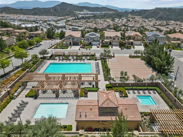 19162 Lauren Ln, Saugus, CA 91350 - aerial view of a mountainous background