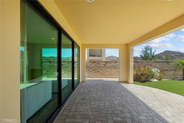 19162 Lauren Ln, Saugus, CA 91350 - view of patio / terrace featuring a mountain view