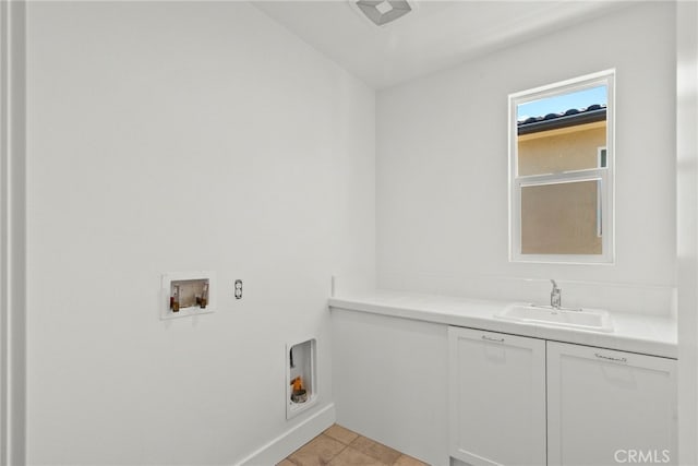 19162 Lauren Ln, Saugus, CA 91350 - laundry room with hookup for a washing machine, hookup for an electric dryer, and cabinet space