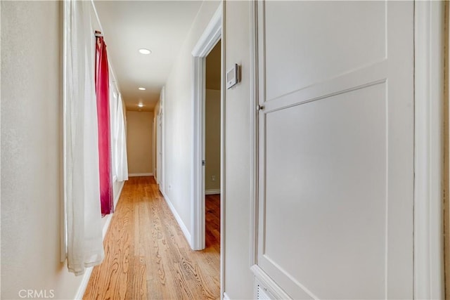 8084 Magnolia Ave, Riverside, CA 92504 - corridor featuring light wood-type flooring and recessed lighting