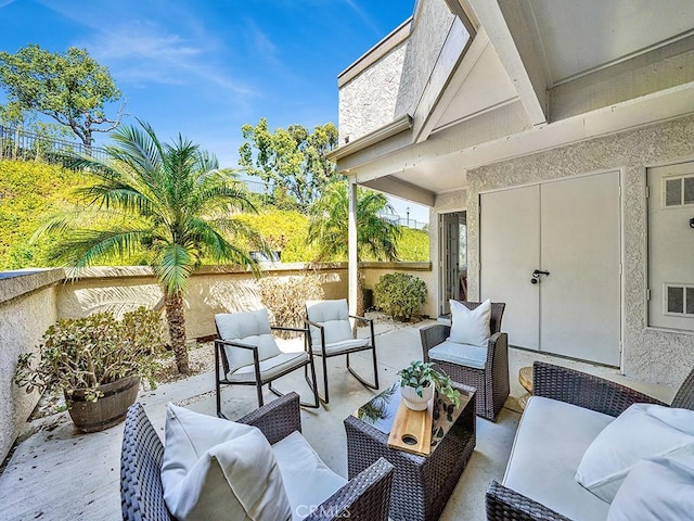 28191 Sorrento Unit 111, Laguna Niguel, CA 92677 - view of patio with outdoor lounge area