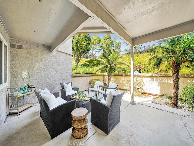 28191 Sorrento Unit 111, Laguna Niguel, CA 92677 - view of patio / terrace with an outdoor hangout area
