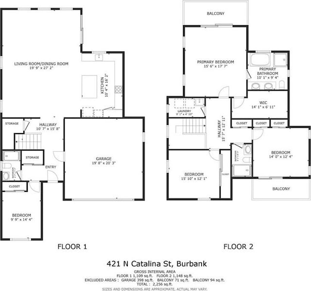 421 N Catalina St, Burbank, CA 91505 - view of home floor plan