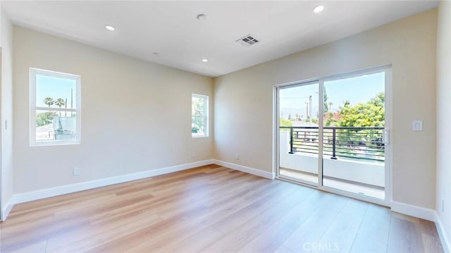 421 N Catalina St, Burbank, CA 91505 - unfurnished room with light wood-style flooring and recessed lighting