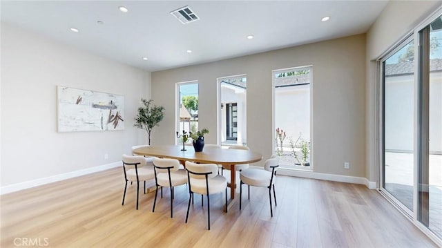 421 N Catalina St, Burbank, CA 91505 - dining space featuring light wood-style flooring and recessed lighting