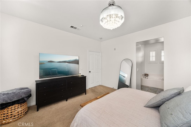 8495 E Preserve Loop, Chino, CA 91708 - carpeted bedroom with a chandelier and baseboards