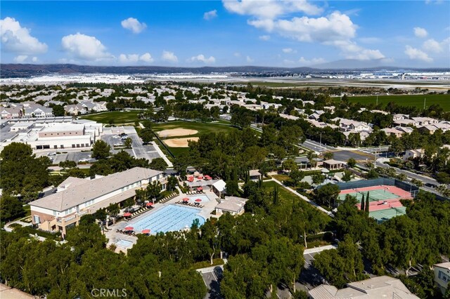 8495 E Preserve Loop, Chino, CA 91708 - aerial perspective of suburban area with a pool