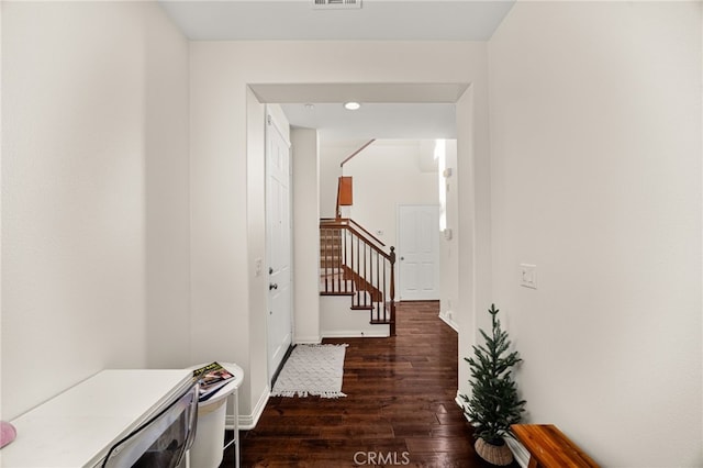 8495 E Preserve Loop, Chino, CA 91708 - entrance foyer with stairs and dark wood-style flooring