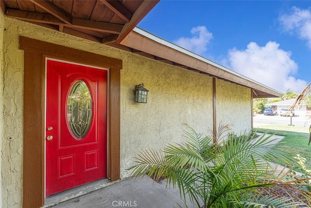 4268 Baggett Dr, Riverside, CA 92505 - entrance to property with stucco siding