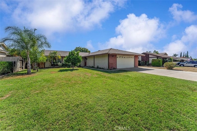 4268 Baggett Dr, Riverside, CA 92505 - view of front of house featuring driveway, an attached garage, and brick siding
