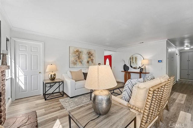 4268 Baggett Dr, Riverside, CA 92505 - living room with crown molding and wood finished floors