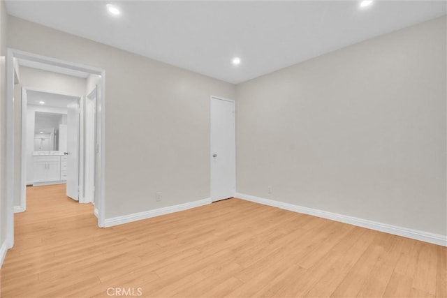 600 W 3rd St Unit C207, Santa Ana, CA 92701 - spare room with light wood-style floors and recessed lighting