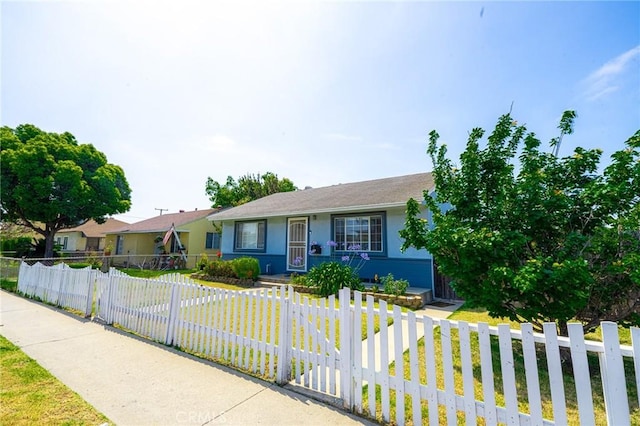 13018 Rosecrans Ave, Norwalk, CA 90650 - view of front of home with a fenced front yard and stucco siding