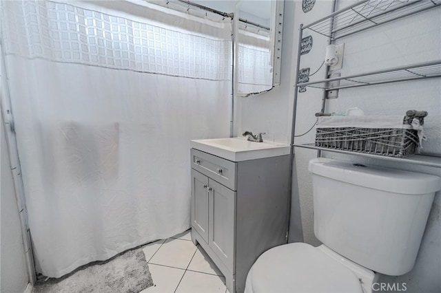 13018 Rosecrans Ave, Norwalk, CA 90650 - bathroom with vanity, tile patterned flooring, and a shower with curtain