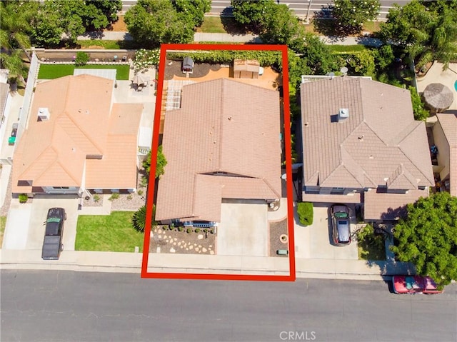 783 Pointe Vista Ln, Corona, CA 92881 - aerial overview of property's location featuring property boundaries highlighted
