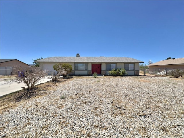 22241 Cholena Rd, Apple Valley, CA 92307 - ranch-style house with a garage and stucco siding