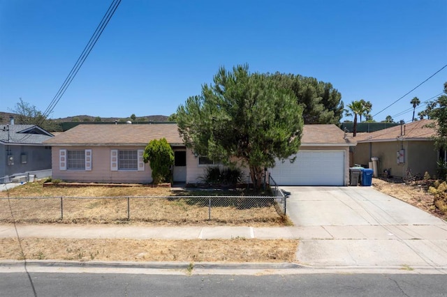 10151 Strathmore Dr, Santee, CA 92071 - ranch-style home featuring an attached garage, driveway, and a fenced front yard