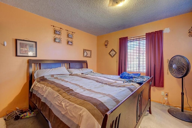 10151 Strathmore Dr, Santee, CA 92071 - bedroom featuring a textured ceiling and light carpet