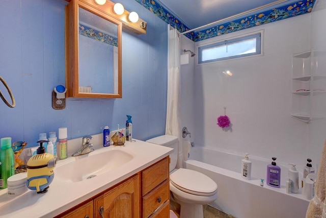 10151 Strathmore Dr, Santee, CA 92071 - full bathroom featuring shower / bath combination with curtain and vanity