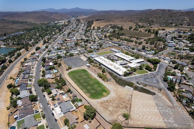 10151 Strathmore Dr, Santee, CA 92071 - aerial view of property and surrounding area with a mountain backdrop and nearby suburban area