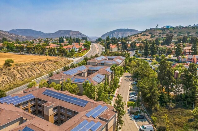 7677 Mission Gorge Rd Unit 148, San Diego, CA 92120 - aerial view of residential area featuring a mountain backdrop