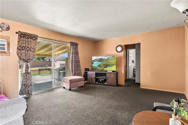 1932 S Orange Ave, West Covina, CA 91790 - living area featuring a textured ceiling