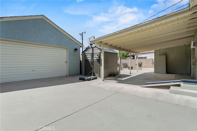 1932 S Orange Ave, West Covina, CA 91790 - garage featuring a shed