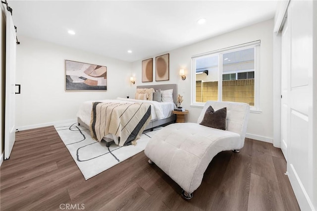 11685 Lakia Dr, Cypress, CA 90630 - bedroom with dark wood-style floors and recessed lighting