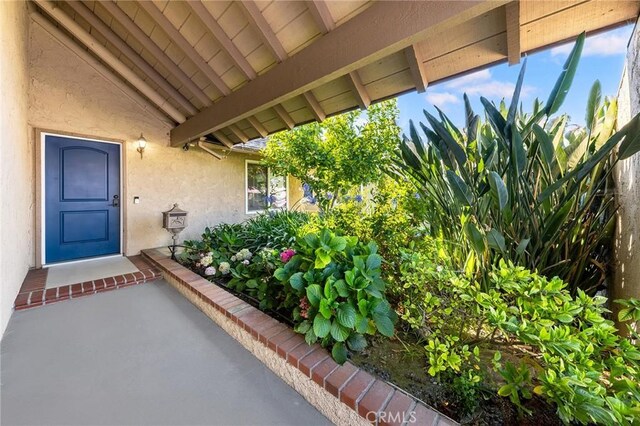 11685 Lakia Dr, Cypress, CA 90630 - property entrance with stucco siding