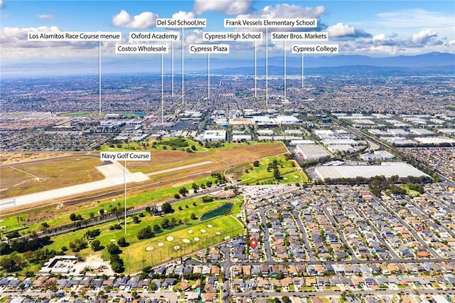 11685 Lakia Dr, Cypress, CA 90630 - aerial view of a mountain backdrop