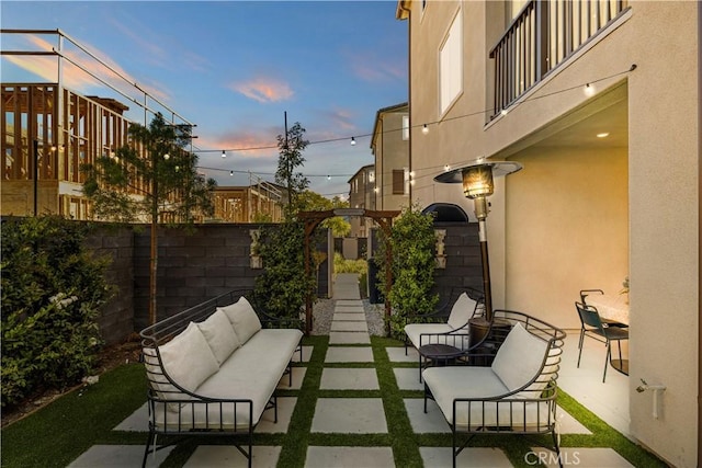 1281 Windmill Rd, Rancho Mission Viejo, CA 92694 - view of patio / terrace featuring an outdoor living space