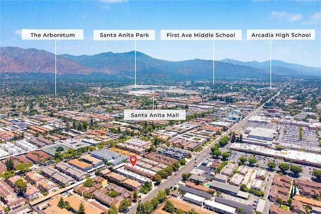 931 W Duarte Rd Unit 6, Arcadia, CA 91007 - drone / aerial view of a mountain backdrop