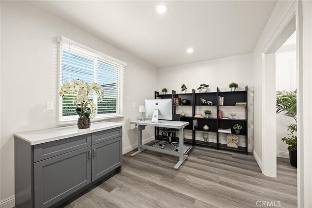 10210 Green St Unit 10210B, Temple City, CA 91780 - office space featuring light wood-style flooring and recessed lighting