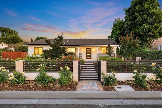 10210 Green St Unit 10210B, Temple City, CA 91780 - view of front facade featuring stucco siding and a fenced front yard