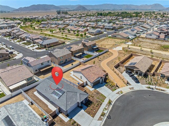 1943 Auger Pl, Hemet, CA 92545 - aerial perspective of suburban area with a mountainous background