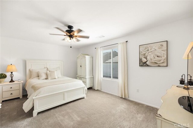1943 Auger Pl, Hemet, CA 92545 - bedroom with carpet flooring and ceiling fan
