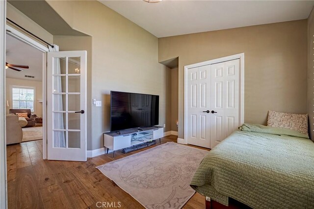 770 Warbler Ct, Merced, CA 95340 - bedroom featuring wood finished floors and a closet